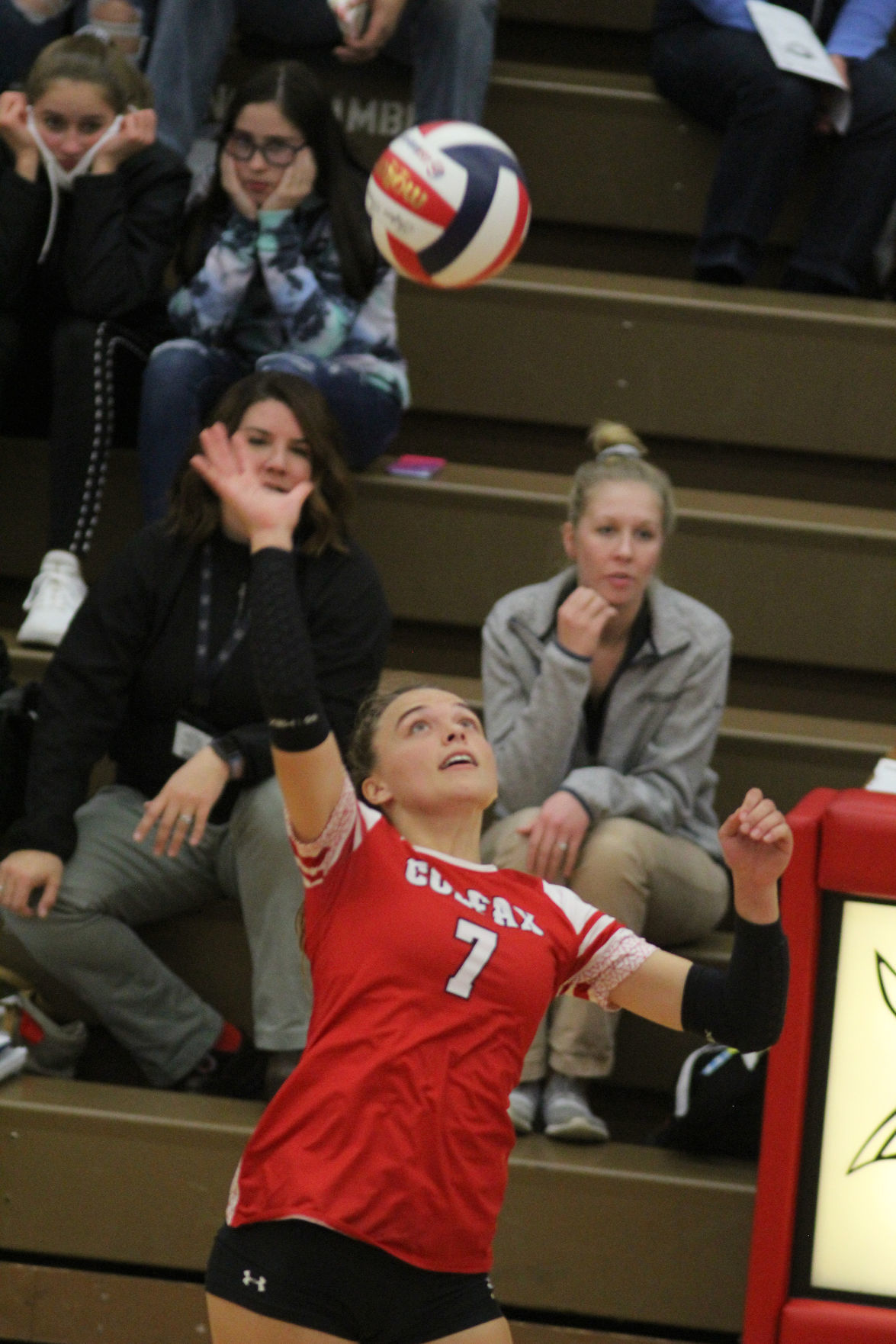 Cameron at Colfax volleyball regionals 10-24-19